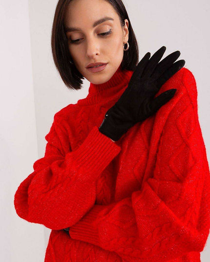 Elegant Touchscreen Floral Gloves