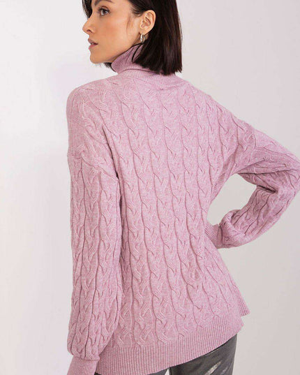 Cozy Plaid Turtleneck Sweater