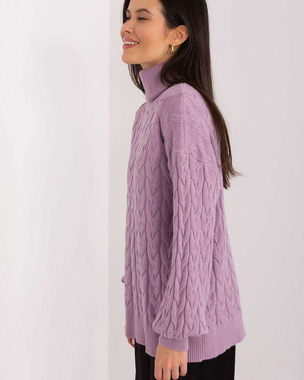 Cozy Plaid Turtleneck Sweater