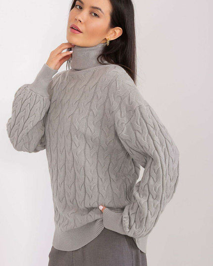 Cozy Plaid Turtleneck Sweater