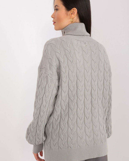 Cozy Plaid Turtleneck Sweater