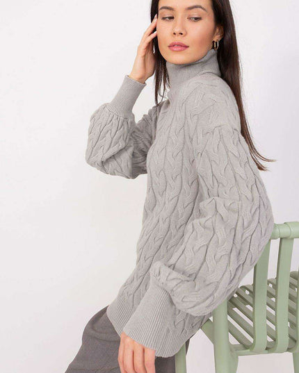 Cozy Plaid Turtleneck Sweater