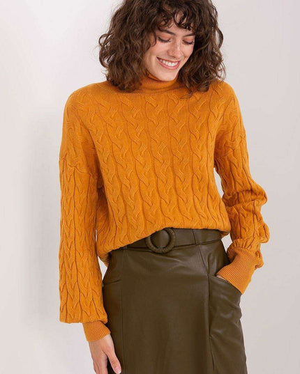 Cozy Plaid Turtleneck Sweater