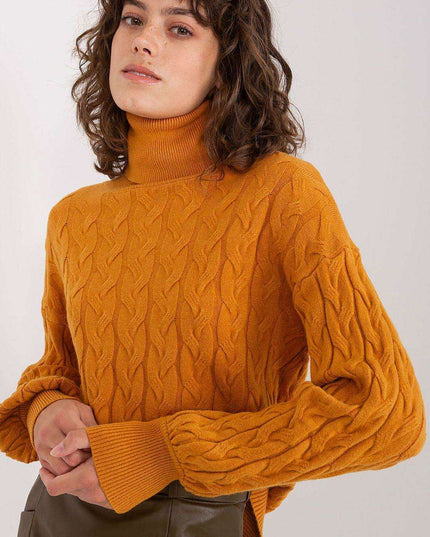 Cozy Plaid Turtleneck Sweater