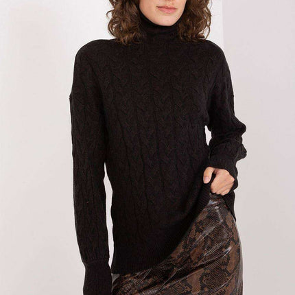 Cozy Plaid Turtleneck Sweater