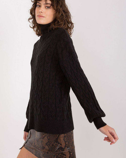 Cozy Plaid Turtleneck Sweater