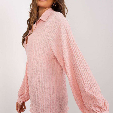 Lakerta Elegant Textured V-Neck Blouse - A Stylish Essential for Every Occasion