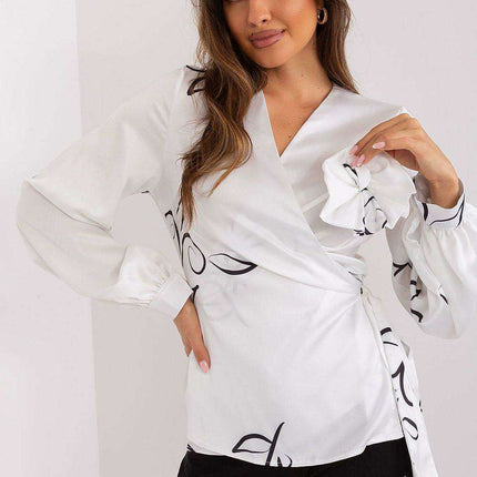 Romantic Heart Neckline Elegant Blouse