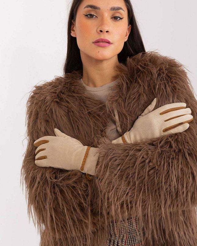 Elegant Floral Touchscreen Gloves