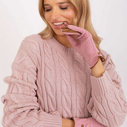 Elegant Floral Touchscreen Gloves