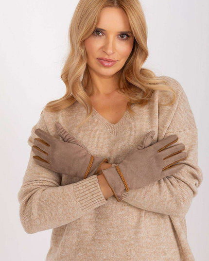 Elegant Floral Touchscreen Gloves