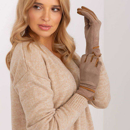 Elegant Floral Touchscreen Gloves