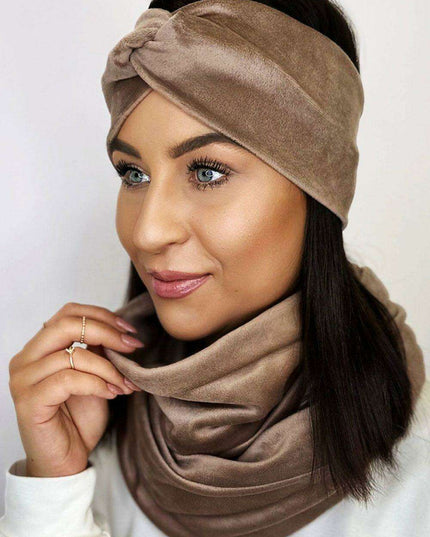 Velvet Elegance Twist Headband for Women Fashion Accessory