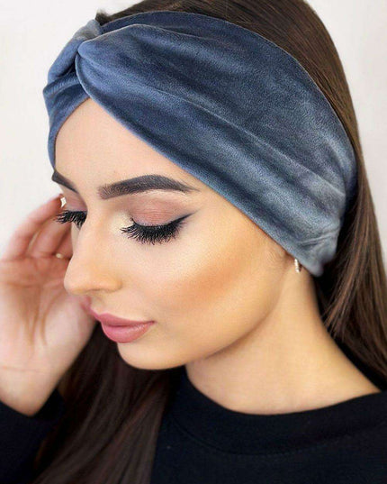 Velvet Elegance Twist Headband for Women Fashion Accessory