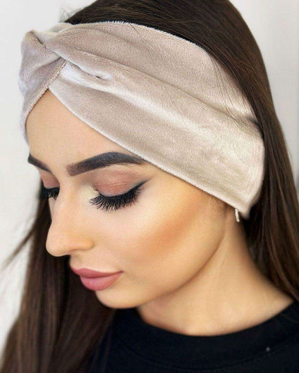 Velvet Elegance Twist Headband for Women Fashion Accessory