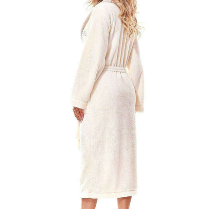 Luxurious Embroidered Women's Robe with Comfortable Pockets and Adjustable Tie
