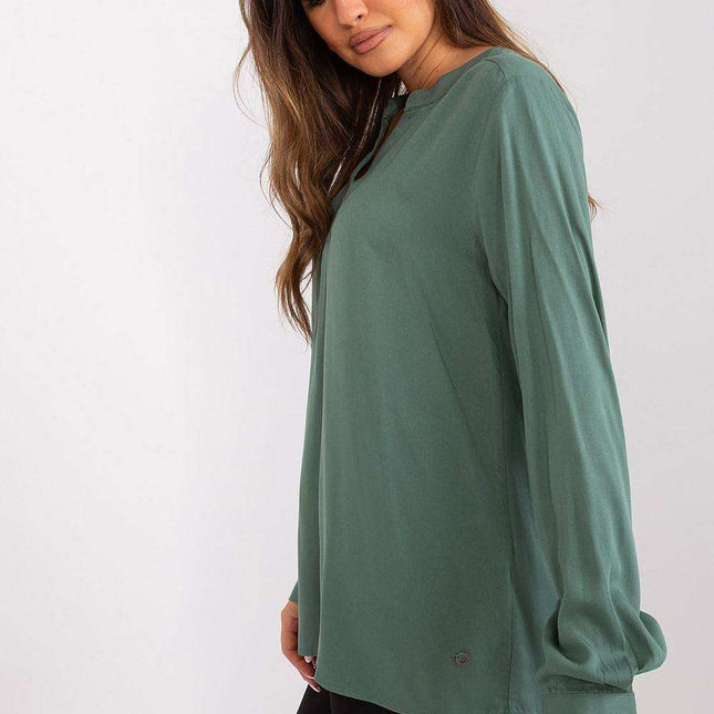 Sophisticated V-Neck Lightweight Viscose Blouse
