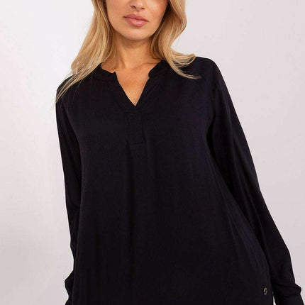 Sophisticated V-Neck Lightweight Viscose Blouse