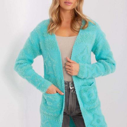 Chic Textured Open-Front Comfort Cardigan