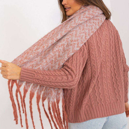 Stylish Geometric Patterned Wrap Shawl