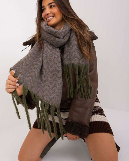 Stylish Geometric Patterned Wrap Shawl