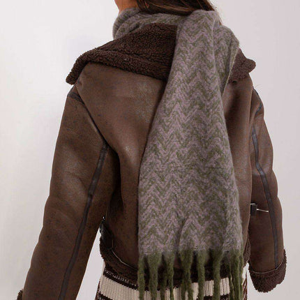 Stylish Geometric Patterned Wrap Shawl