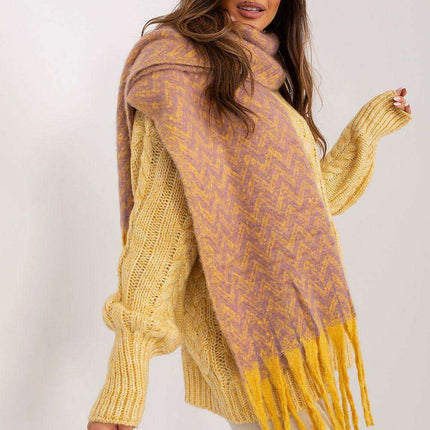 Stylish Geometric Patterned Wrap Shawl