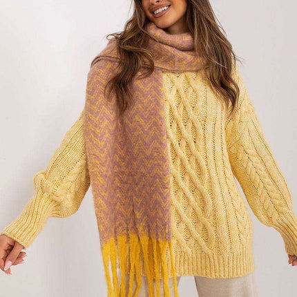 Stylish Geometric Patterned Wrap Shawl