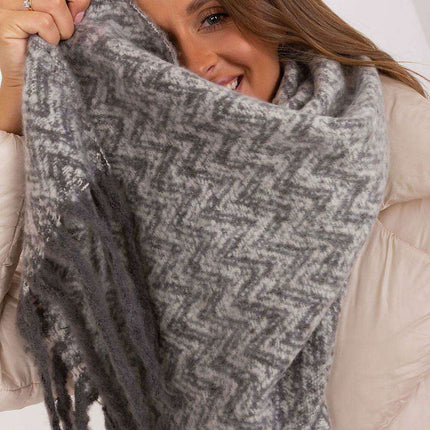 Stylish Geometric Patterned Wrap Shawl