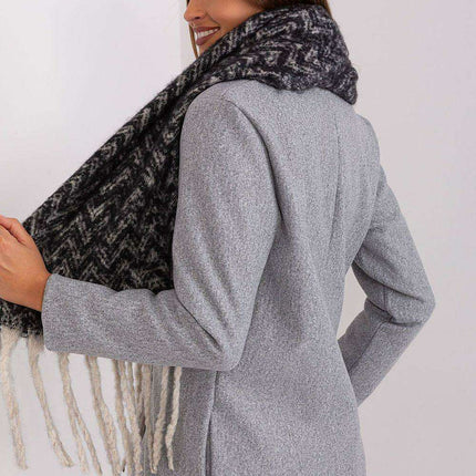 Stylish Geometric Patterned Wrap Shawl