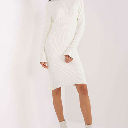 Chic Ribbed Knit Midi Daydress