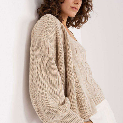 Elegant Twinset: Strapless Top with Cozy Cardigan