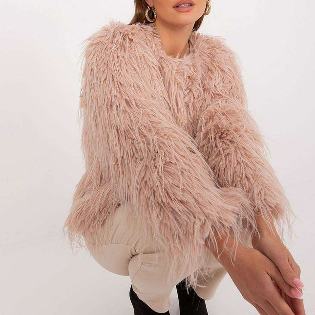 Sophisticated Faux-Fur Accent Jacket