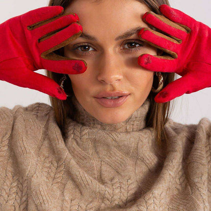 Elegant Floral Touchscreen Gloves