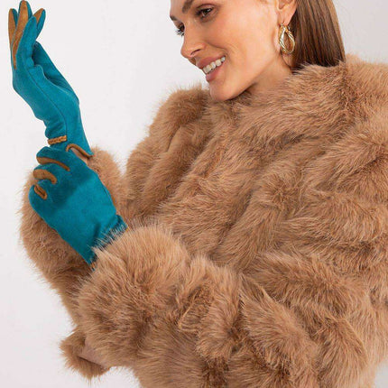 Elegant Floral Touchscreen Gloves