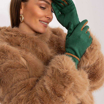 Elegant Floral Touchscreen Gloves