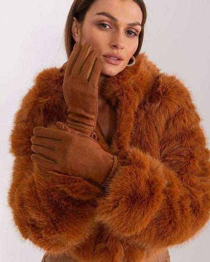 Elegant Floral Touchscreen Gloves