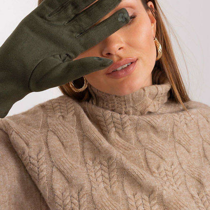 Elegant Touchscreen Floral Gloves