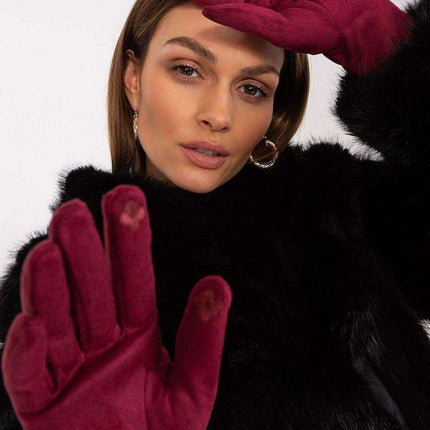 Elegant Touchscreen Floral Gloves