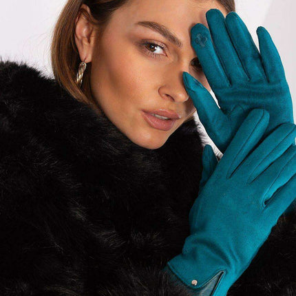 Elegant Touchscreen Floral Gloves