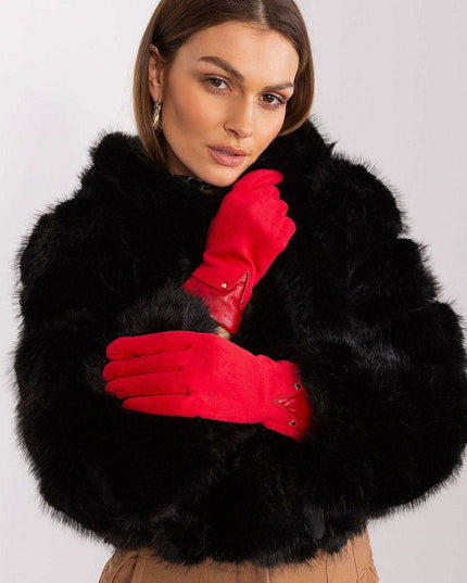 Elegant Touchscreen Floral Gloves