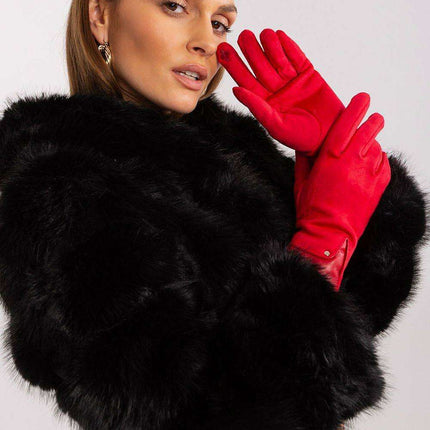 Elegant Touchscreen Floral Gloves