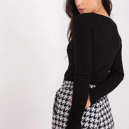 Elegant Knit Viscose Pullover for Ladies