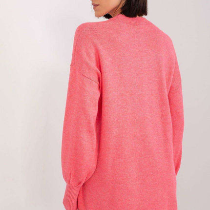 Elegant Acrylic Long Sleeve Round Neck Sweater for Women