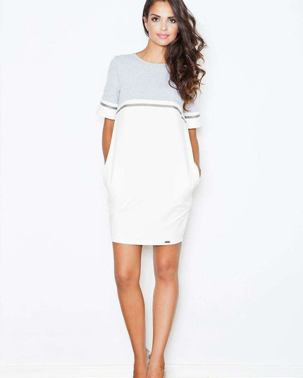 Effortless Elegance: Women's Knee-Length Cotton Dress with Pockets for Ultimate Daytime Comfort