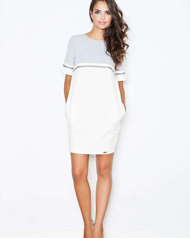 Effortless Elegance: Women's Knee-Length Cotton Dress with Pockets for Ultimate Daytime Comfort