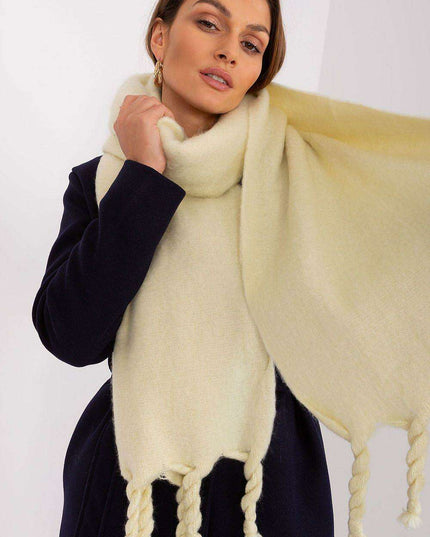 Tassel-Trimmed Cozy Winter Wrap - Stylish Versatile Scarf