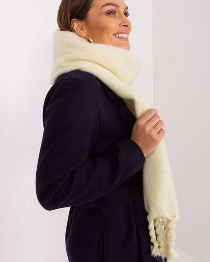 Tassel-Trimmed Cozy Winter Wrap - Stylish Versatile Scarf
