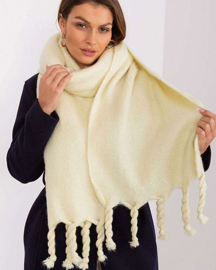 Tassel-Trimmed Cozy Winter Wrap - Stylish Versatile Scarf