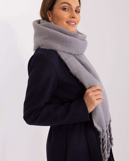 Tassel-Trimmed Cozy Winter Wrap - Stylish Versatile Scarf